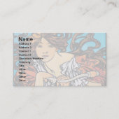 アルフォンスミュシャ – サイクルパスティータレトロアールヌーボー 名刺 (正面)