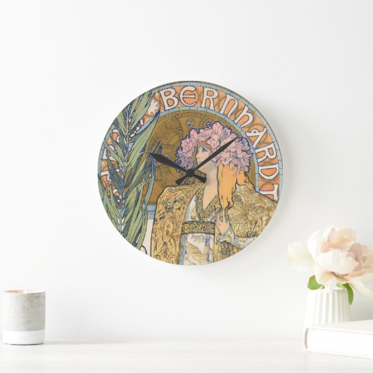 アルフォンスミュシャ – サラ・ベルンハ絵画ーズ ラージ壁時計 (ホーム)