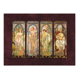 アルフォンスミュシャ、ザ・タイムズ・オブ・デイ フォトプリント           