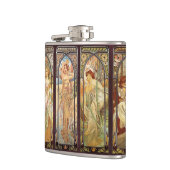 アルフォンスミュシャ、ザ・タイムズ・オブ・デイ フラスク (左)