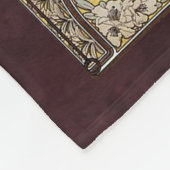 アルフォンスミュシャ、ザ・タイムズ・オブ・デイ フリースブランケット (角)