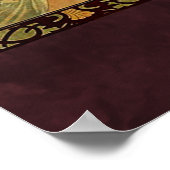 アルフォンスミュシャ、ザ・タイムズ・オブ・デイ ポスター (角)