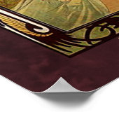 アルフォンスミュシャ、ザ・タイムズ・オブ・デイ ポスター (角)