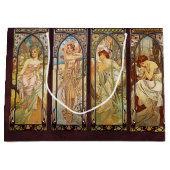 アルフォンスミュシャ、ザ・タイムズ・オブ・デイ ラージペーパーバッグ (正面)