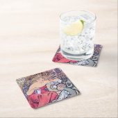 アルフォンスミュシャ スクエアペーパーコースター (インサイチュ)