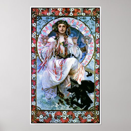 アルフォンスミュシャ – スラビア – アールヌーボー – セセッション ポスター (正面)