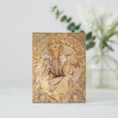 アルフォンスミュシャ – スラビア ポストカード (スタンド正面)