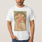 アルフォンスミュシャ-ダンス Tシャツ (正面)