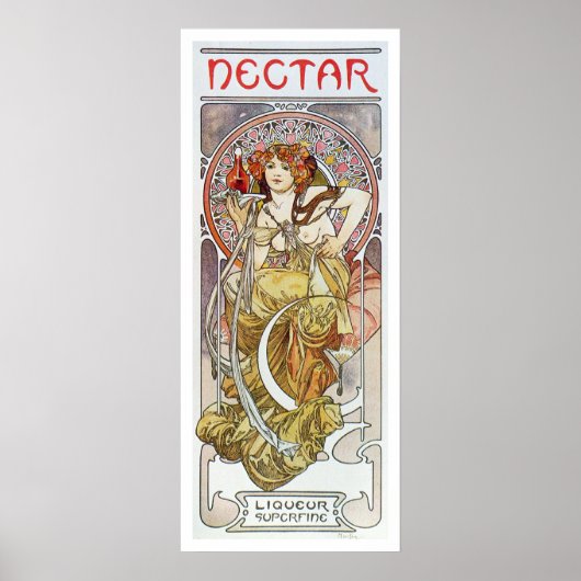 アルフォンスミュシャ。ネクター， 1899 ポスター (正面)