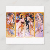 アルフォンスミュシャ – フォーシーズンズ スクエア名刺 (正面)