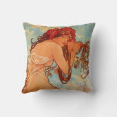 アルフォンスミュシャ、フォーシーズンズ、春、夏 クッション (裏面)