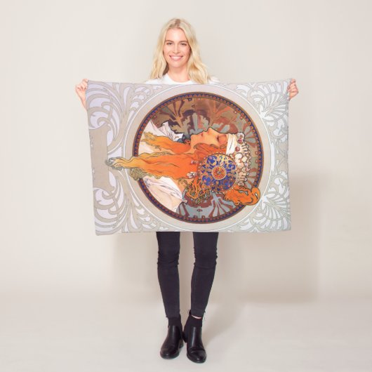 アルフォンスミュシャ フリースブランケット (インサイチュ)