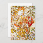 アルフォンスミュシャ – プオーニー サンキューカード (正面/裏面)