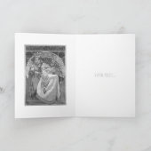 アルフォンスミュシャ「プリンセスヒアシンス」グリーティングカード カード (内部)