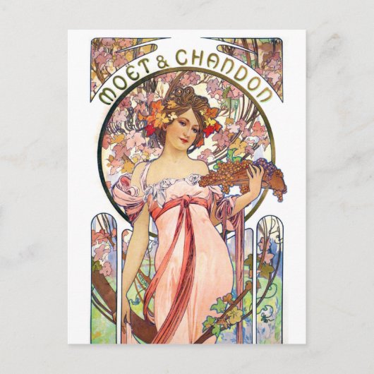 アルフォンスミュシャ ポストカード (正面)