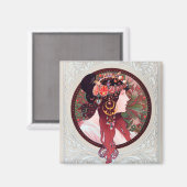 アルフォンスミュシャ マグネット (正面/裏面)