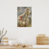 アルフォンスミュシャ-マドンナ・オブ・ザ・リリー1905 ポスター (キッチン)