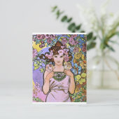 アルフォンスミュシャ。ラバラ/バラ, 1897 ポストカード (スタンド正面)