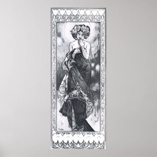 アルフォンスミュシャ。ラルーネ/ムーン1902 ポスター (正面)