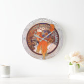 アルフォンスミュシャ ラージ壁時計 (ホーム)