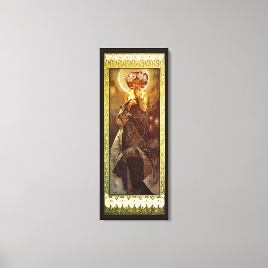 アルフォンスミュシャ:ルナ キャンバスプリント (正面)