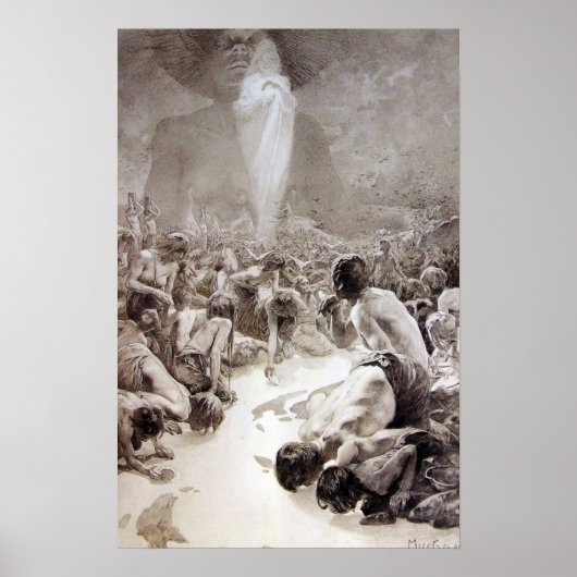 アルフォンスミュシャ – ル・パターのイラストレーション ポスター (正面)