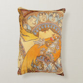 アルフォンスミュシャ〔占星術の〕十二宮図アールヌーボーウーマン アクセントクッション (裏面(縦))