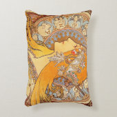 アルフォンスミュシャ〔占星術の〕十二宮図アールヌーボーウーマン アクセントクッション (正面(垂直))