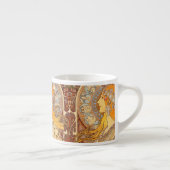 アルフォンスミュシャ〔占星術の〕十二宮図アールヌーボーウーマン エスプレッソカップ (右)