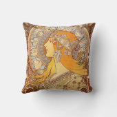 アルフォンスミュシャ〔占星術の〕十二宮図アールヌーボーウーマン クッション (裏面)