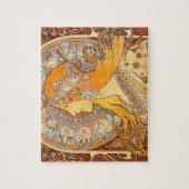 アルフォンスミュシャ〔占星術の〕十二宮図アールヌーボーウーマン ジグソーパズル (縦)
