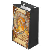 アルフォンスミュシャ〔占星術の〕十二宮図アールヌーボーウーマン スモールペーパーバッグ (裏面アングル)