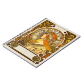 アルフォンスミュシャ〔占星術の〕十二宮図アールヌーボーウーマン ノートブック (左側)