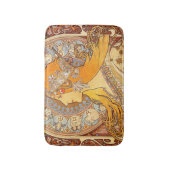 アルフォンスミュシャ〔占星術の〕十二宮図アールヌーボーウーマン バスマット (正面縦)