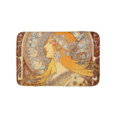 アルフォンスミュシャ〔占星術の〕十二宮図アールヌーボーウーマン バスマット (正面)