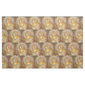 アルフォンスミュシャ〔占星術の〕十二宮図アールヌーボーウーマン ファブリック (ファットクウォーター)