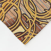 アルフォンスミュシャ〔占星術の〕十二宮図アールヌーボーウーマン フリースブランケット (角)