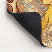 アルフォンスミュシャ〔占星術の〕十二宮図アールヌーボーウーマン マウスパッド (コーナー)