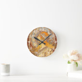 アルフォンスミュシャ〔占星術の〕十二宮図アールヌーボーウーマン ラウンド壁時計 (ホーム)