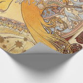 アルフォンスミュシャ〔占星術の〕十二宮図アールヌーボーウーマン ラッピングペーパー (角)