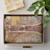 アルフォンスミュシャ〔占星術の〕十二宮図アールヌーボーウーマン 薄葉紙 (ギフト)