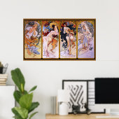 アルフォンスミュシャ~四季ポスター ポスター (ホームオフィス)