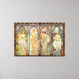 アルフォンスミュシャ – 時刻 キャンバスプリント