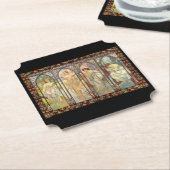 アルフォンスミュシャ – 時刻 ペーパーコースター (アングル)