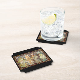 アルフォンスミュシャ – 時刻 ペーパーコースター