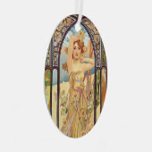 アルフォンスミュシャ – 曜日の時間Mug メタルオーナメント (正面右)