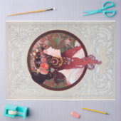 アルフォンスミュシャ 薄葉紙 (クラフト)