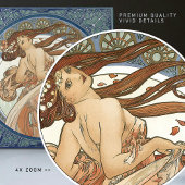 アルフォンスミュシャ「踊り」アールヌーボーヴィンテージ タイル