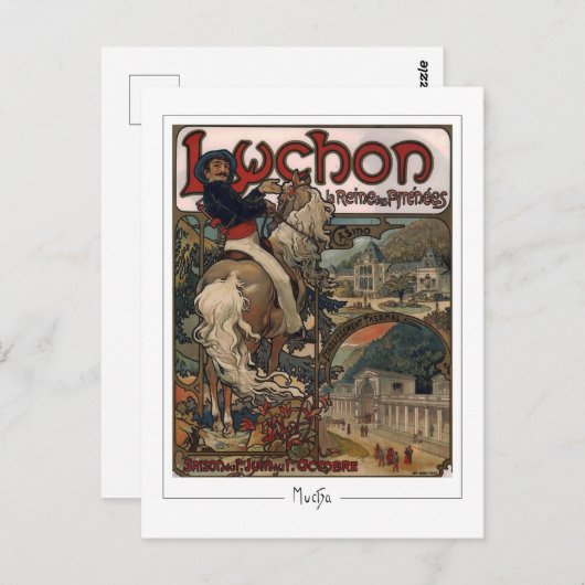 アルフォンスミュシャ#117 -ファインアートはがき ポストカード (正面/裏面)