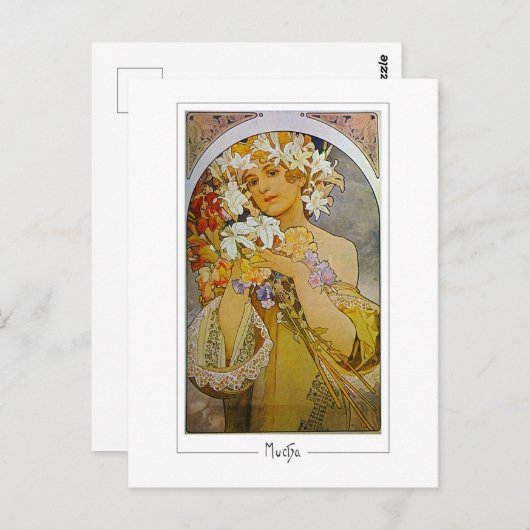 アルフォンスミュシャ#142 -ファインアートはがき ポストカード (正面/裏面)